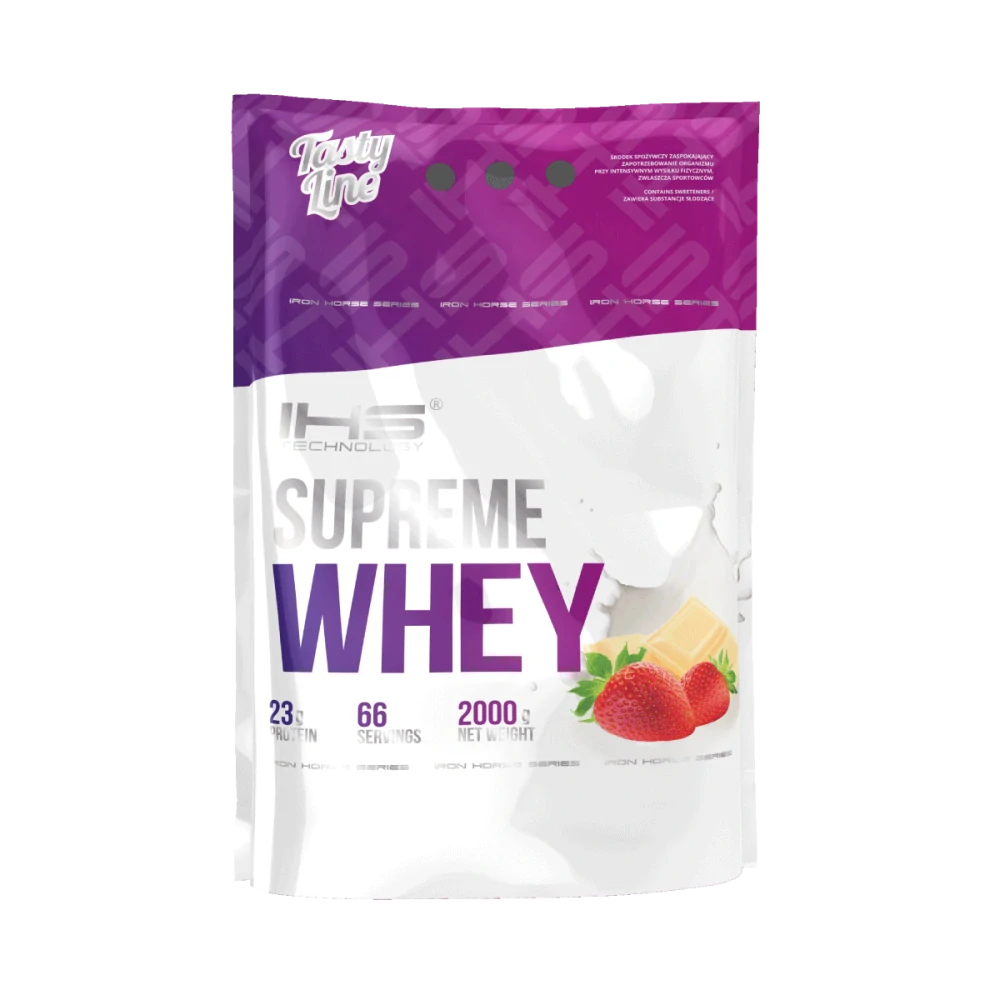 Supreme 100% Whey Protein 2000g - jahoda & bílá čokoláda