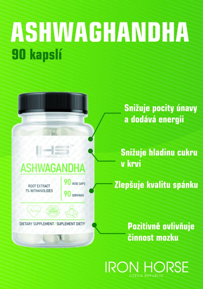 ASHWAGHANDHA 90 kapslí