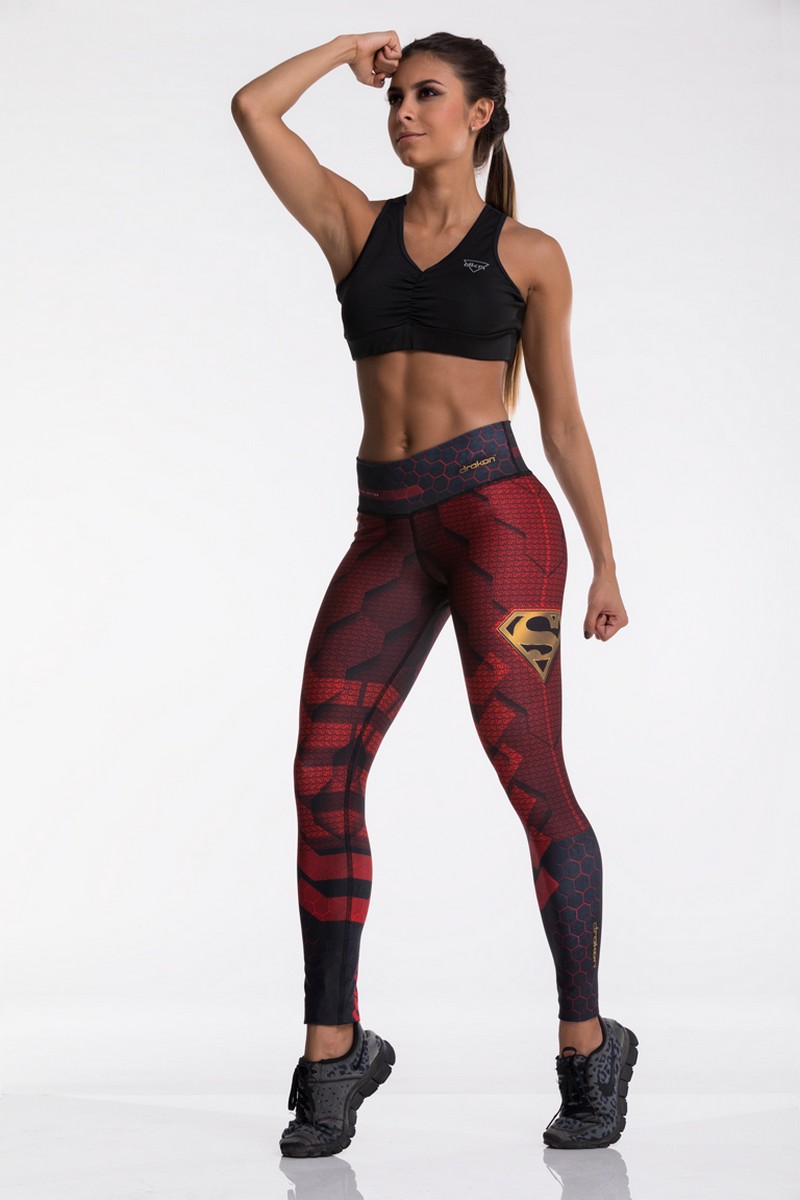 Dámské legíny Drakon Fitwear SUPERMAN