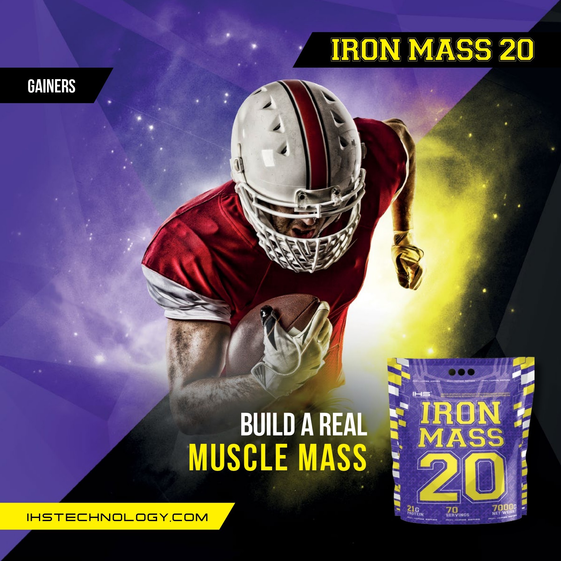Gainer IRON MASS 7000g - vanilka