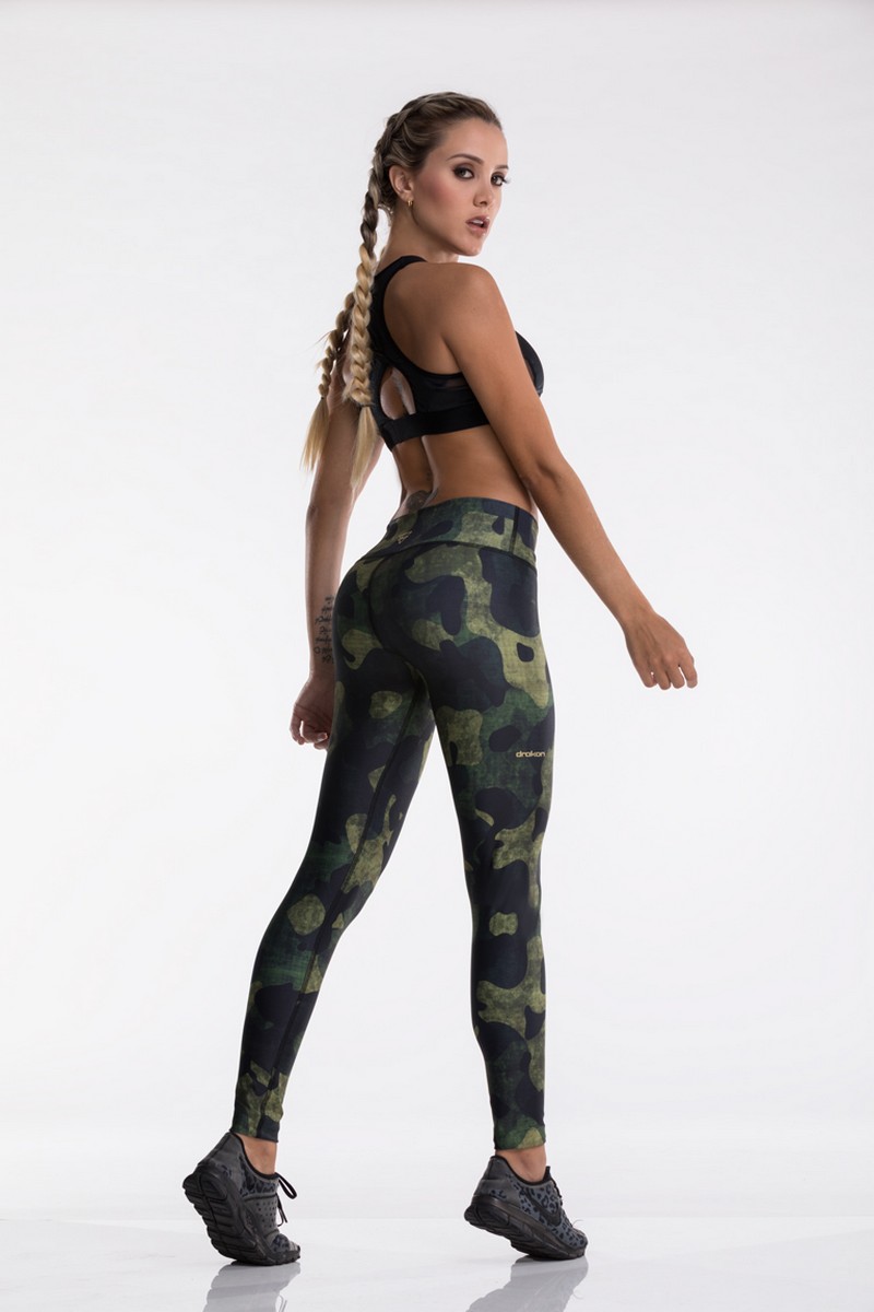 Dámské legíny Drakon Fitwear MILITARY