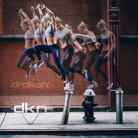 Dámské legíny Drakon Fitwear RED