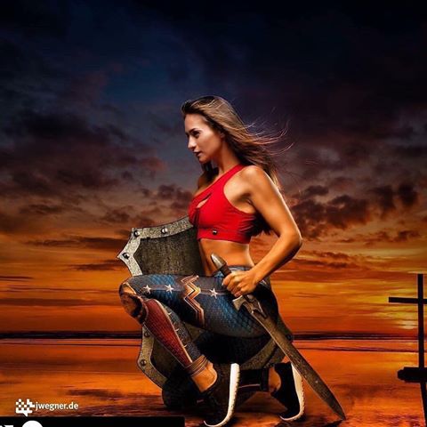 Dámské legíny Drakon Fitwear WONDER WOMAN